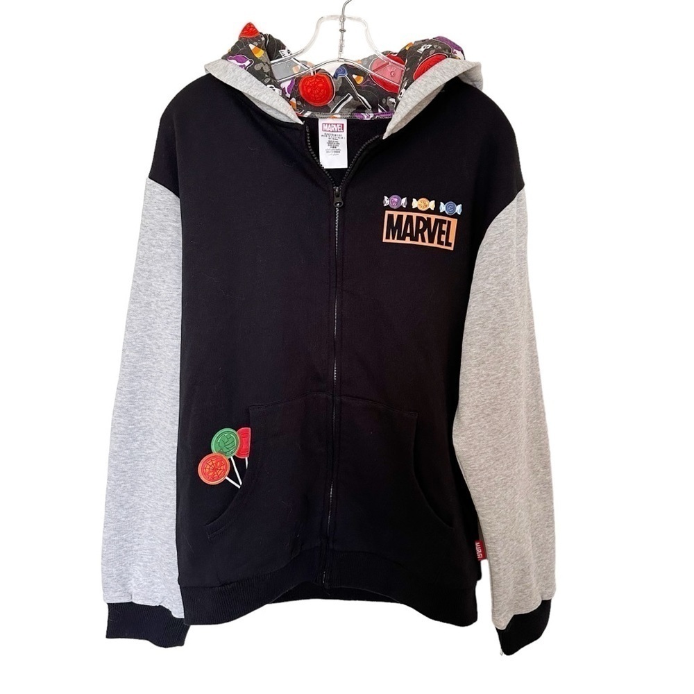 Disney Marvel Sweatshirt Hooded Jacket Size Small